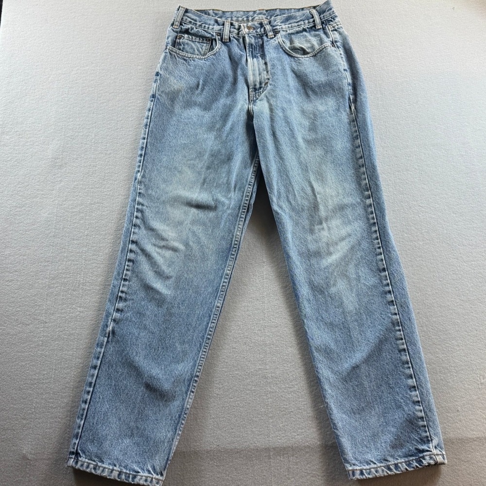 Gap Easy Fit Jeans Mens 32x30 Blue Light Wash Denim Straight Leg 100% Cotton USA